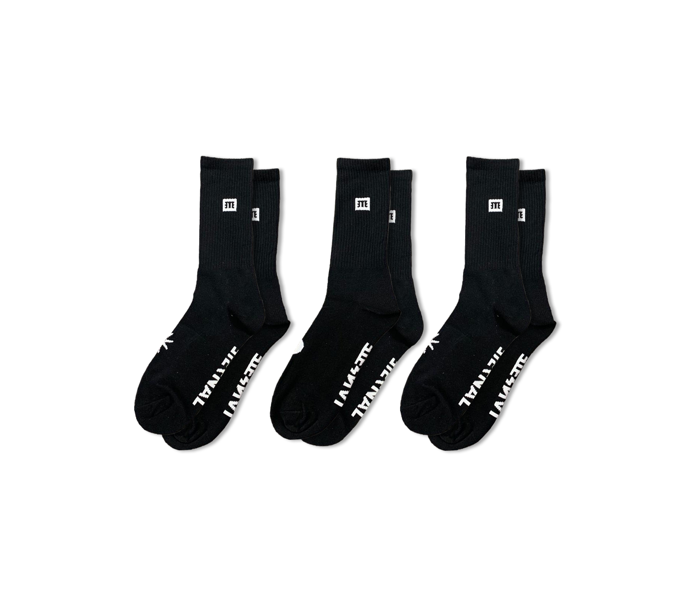 Eternal Socks 3 Pack Black