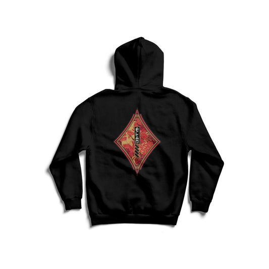 ÉLAN IMPERIAL DIAMOND HOODIE BLACK