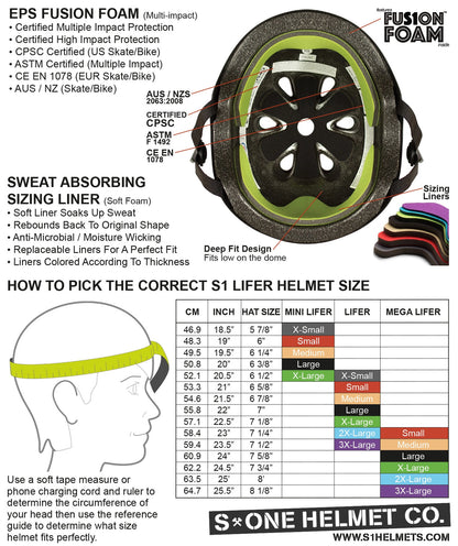 S-One Helmet Lifer Matte Black | Teen/Adult